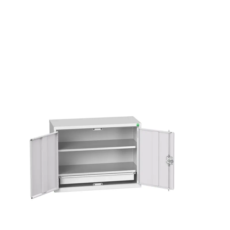 Bott 16929103.16 Verso eco wandkast 800x350x600mm 2 legborden 1 lade RAL 7035