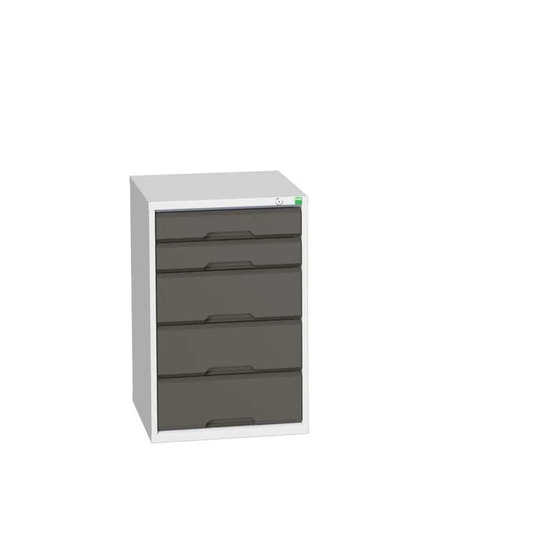 Bott 16925012.19 Verso schuifladenkast 525x550x800mm 5 laden RAL 7016