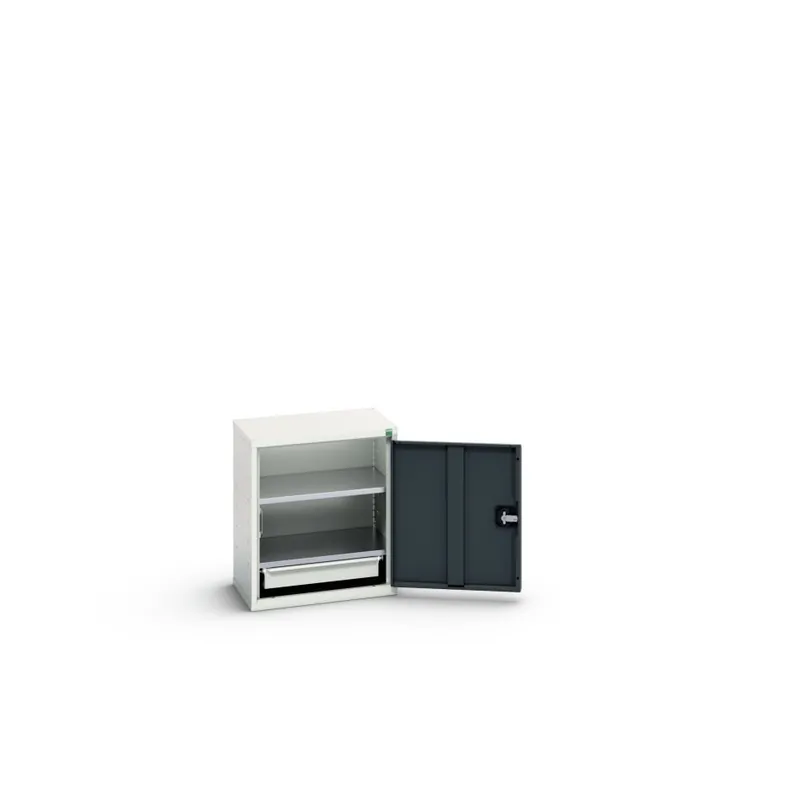 Bott 16929003.19 Verso eco armoire murale 525x350x600mm 2 étagères 1 tiroir RAL 7016
