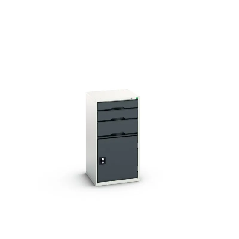Bott 16925061.19 Verso armoire à tiroirs 525x550x1000mm 3 tiroirs 1 porte RAL 7016