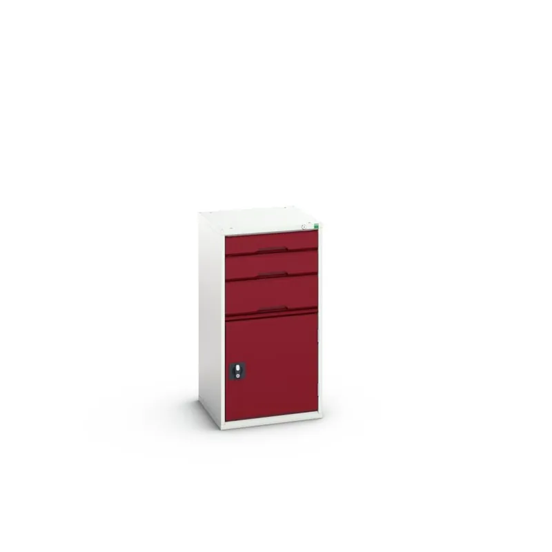 Bott 16925061.24 Verso armoire à tiroirs 525x550x1000mm 3 tiroirs 1 porte RAL 3004
