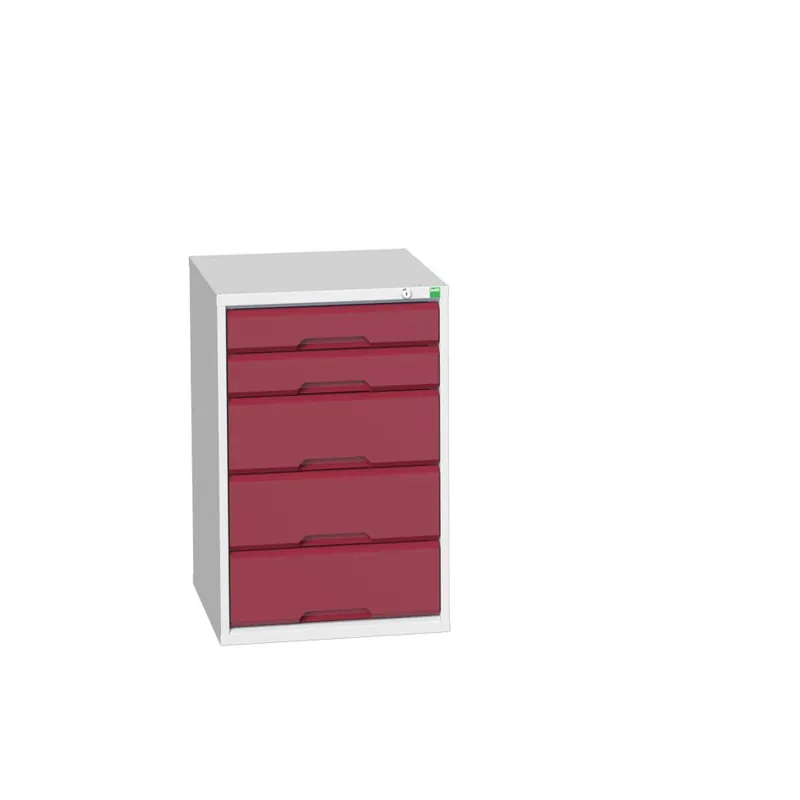 Bott 16925012.24 Verso armoire à tiroirs 525x550x800mm 5 tiroirs RAL 3004