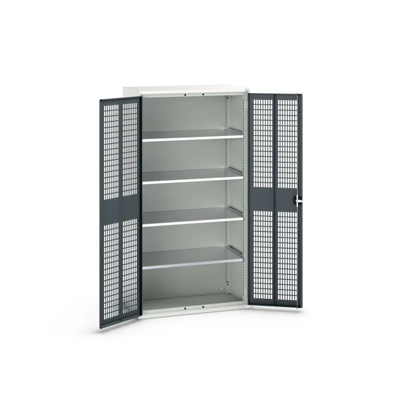 Bott 16926770.19 Verso armoire portes battantes 1050x550x1000mm 4 étagères RAL 7016