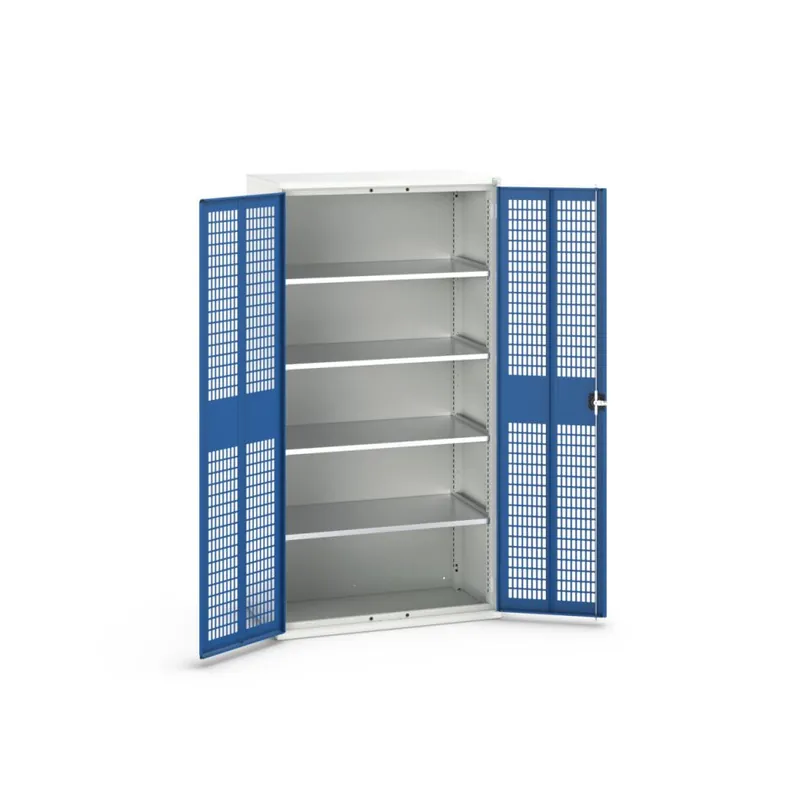 Bott 16926770.11 Verso kast gevleugelde deuren 1050x550x1000mm 4 legborden RAL 5010