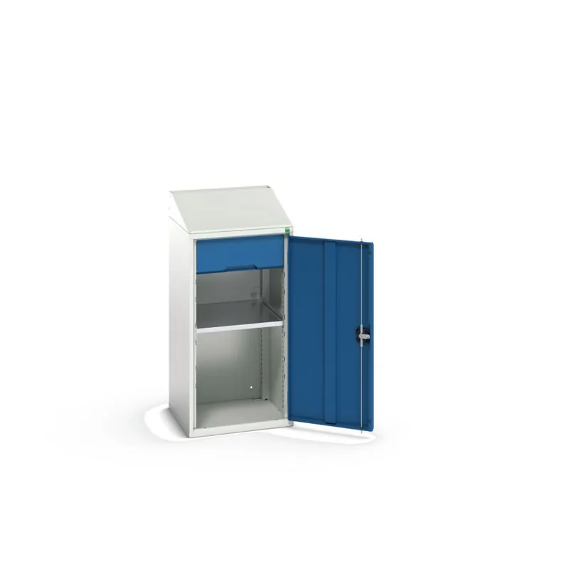 Bott 16926370.11 Meuble pupitre Verso 525x550x1130mm 1 étagère 1 tiroir RAL 5010