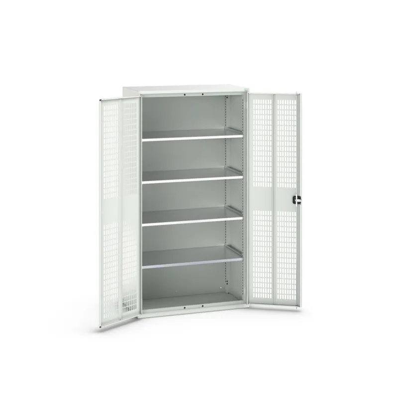 Bott 16926770.16 Verso armoire portes battantes 1050x550x1000mm 4 étagères RAL 7035