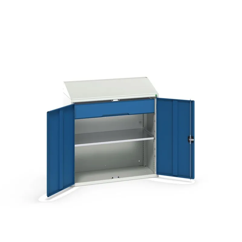 Bott 16926590.11 Verso Meuble pupitre 1 étagère 1 tiroir RAL 5010