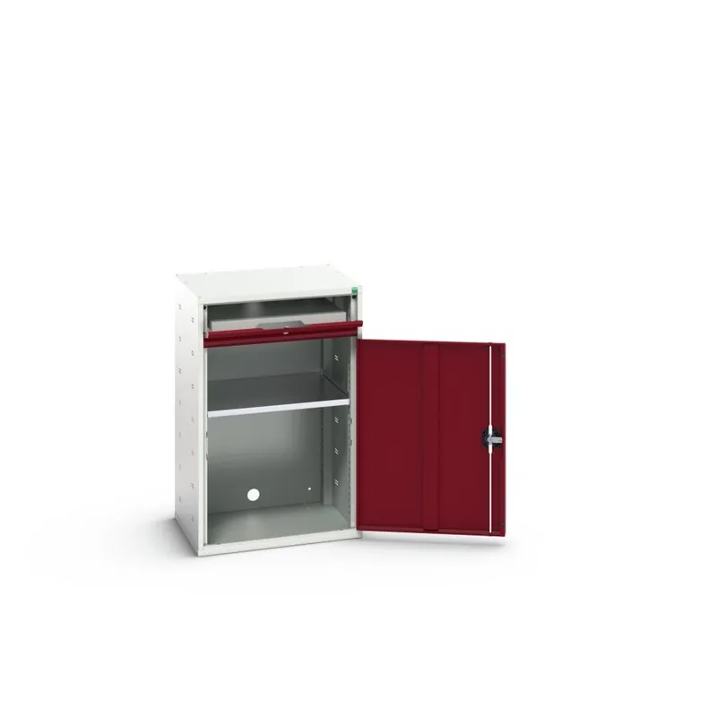 Bott 16928000.24 Verso armoire informatique 650x550x1000mm 1 étagère 1 tiroir RAL 3004