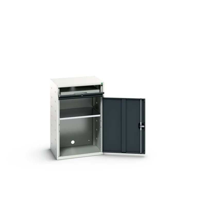 Bott 16928000.19 Verso armoire informatique 650x550x1000mm 1 étagère 1 tiroir RAL 7016