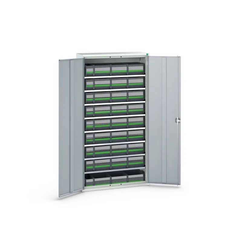 Bott 16926505.16 Armoire de stockage Verso 8 étagères et 36 casiers à bouteilles RAL 7035