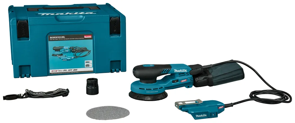 Makita BO003CGZJNL XGT 40 V Max 125 mm Ponceuse excentrique Palm excl. batterie et chargeur dans Mbox