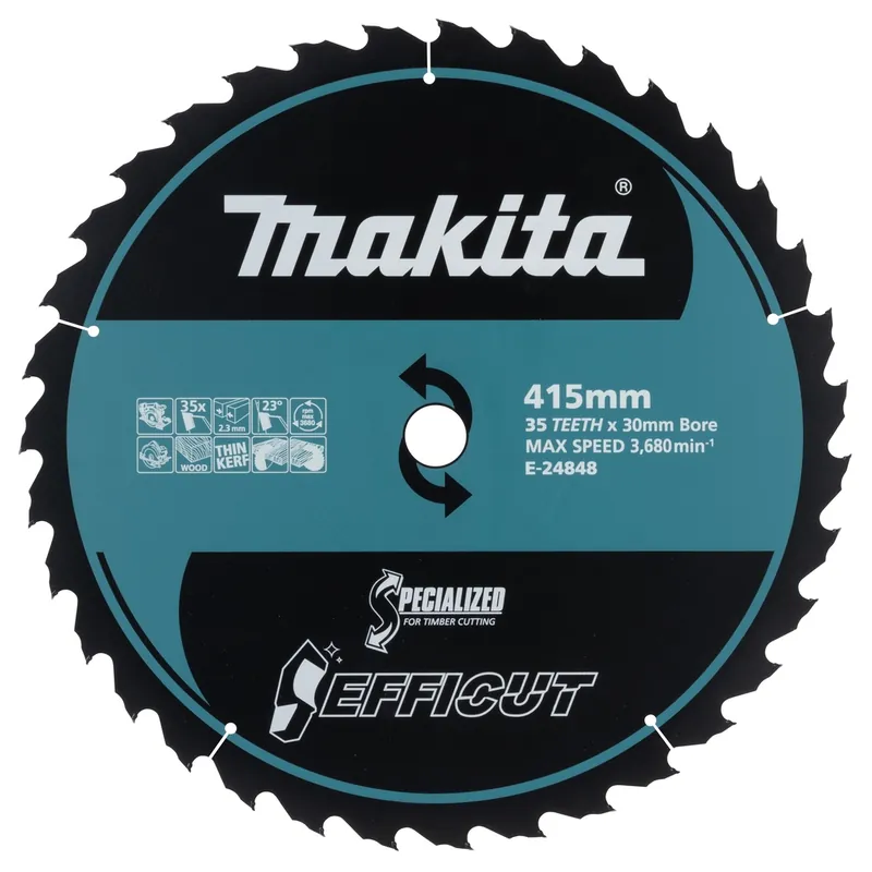 Makita Accessoires E-24848 Lame de scie circulaire Bois Efficut 415x30x2,3 35T 23g