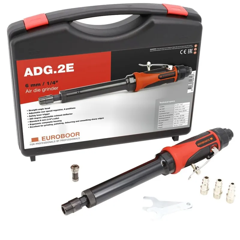 Euroboor 30514100009004 ADG.2E-CASE Meuleuse pneumatique, 22000 tr/min