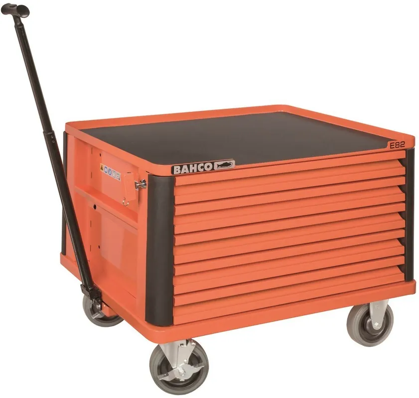 Bahco 1482K5W Meuble haut sur roulettes Orange 5 Tiroirs