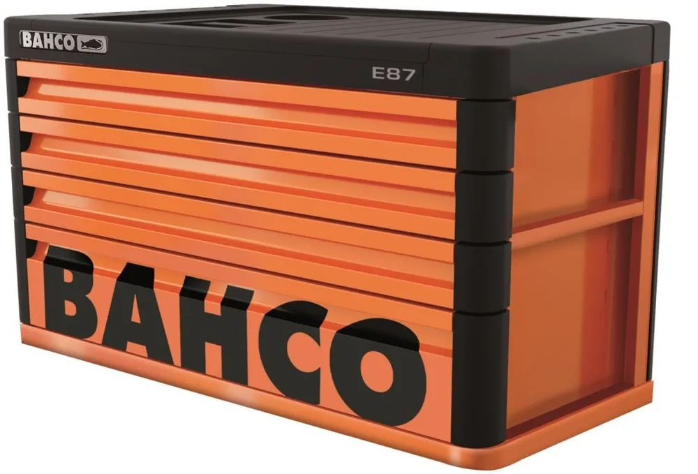 Bahco 1487K4 Top Case 4 Tiroirs Orange