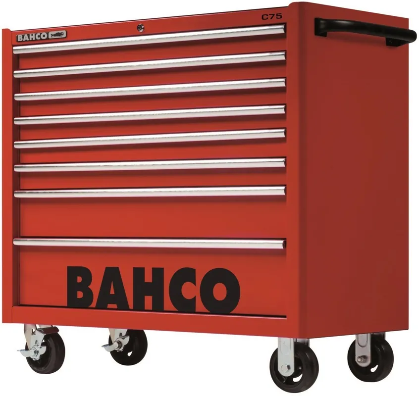 Bahco 1475KXL8RED Chariot à outils ‘classic‘ C75 40" avec 8 tiroirs Rouge