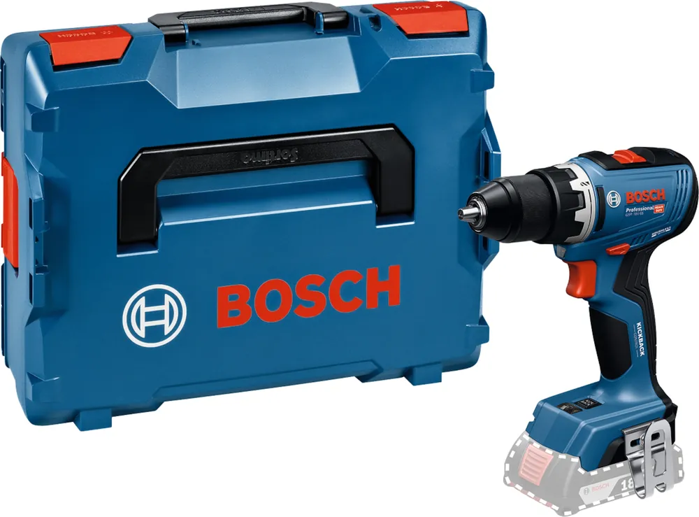 Bosch Bleu 06019N3201 GSR 18V-65 Perceuse professionnelle sans fil 18V sans batteries et chargeur en L-Boxx
