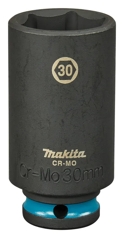 Makita Accessoires E-16542 Capuchon de force 30x82mm Impact Noir, 1/2" VK