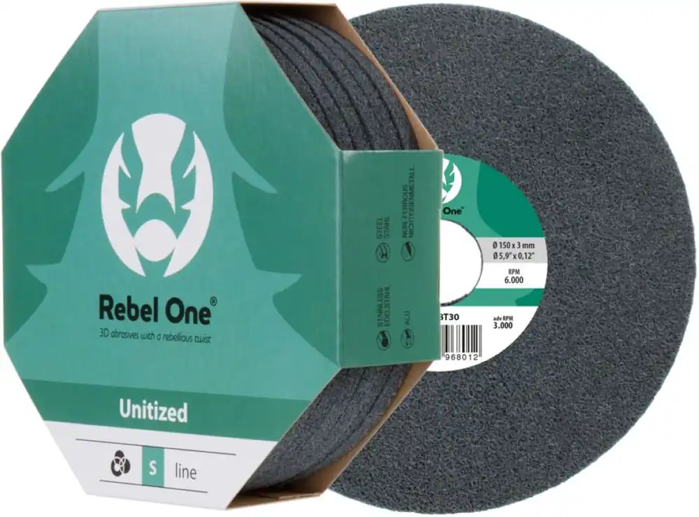 Cibo SA7T31 Rebel One Roue abrasive S-line Ø150 x 6 x 25.4 - dens.7