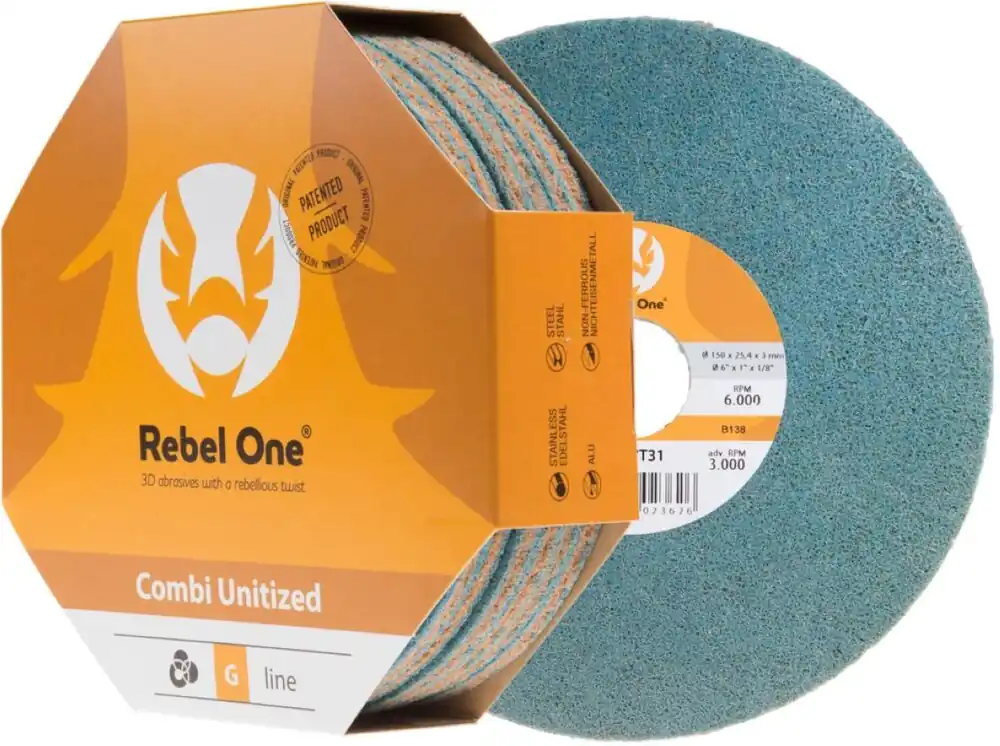 Cibo GA7T31 Rebel One Combi G-line roue abrasive Ø150 x 6 x 25.4 - dens.7