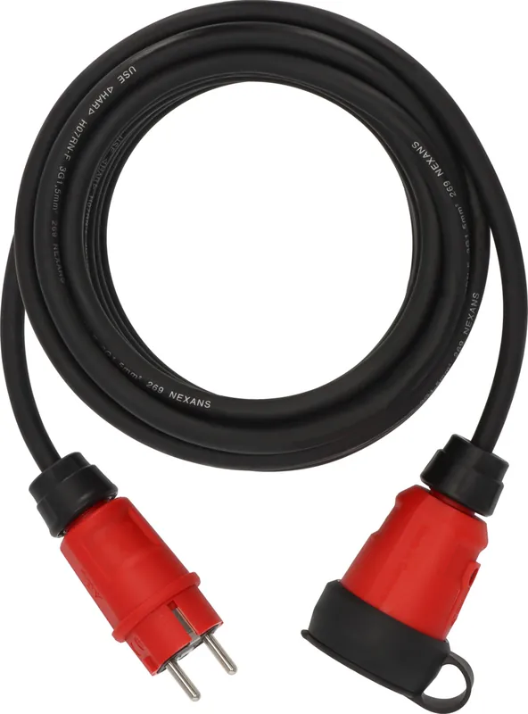 Brennenstuhl 9161100110 Rallonge professionnelle VN 1100 IP44, 10m noir H07RN-F 3G1,5