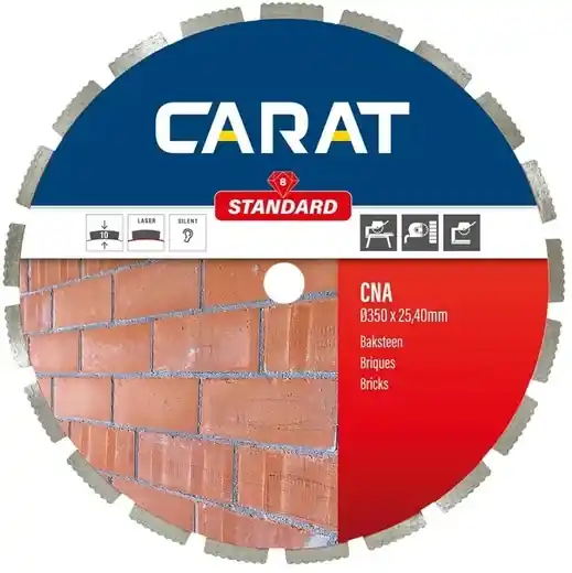 Carat CNA3504DC0 Lame de scie diamantée BAKSTEEN / ASFALT CNA STANDARD 350x25,4MM