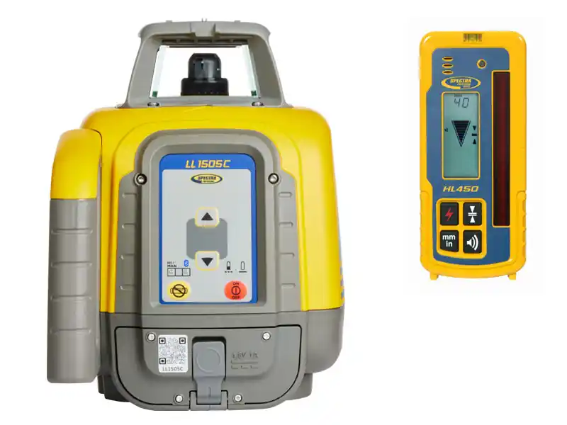 Spectra Physics 603423 LL1505C Laser de chantier avec récepteur portatif HL450
