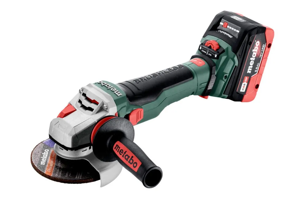 Metabo 601731660 WVB 18 LTX BL 15-125 Quick meuleuse d‘angle sans fil 18V 2x5.5Ah dans metaBOX 165 L