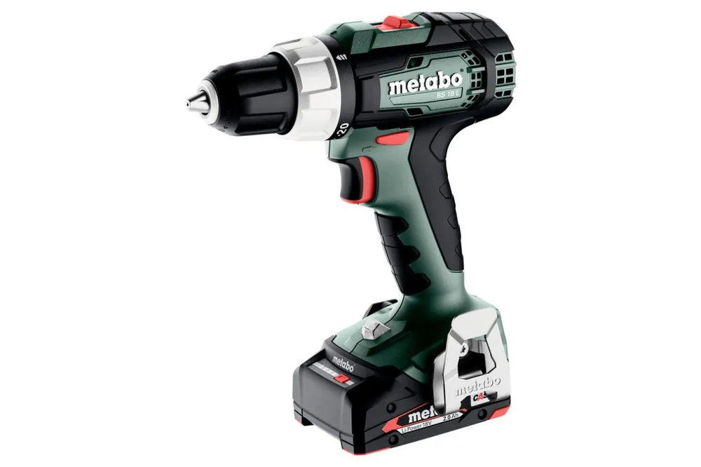 Metabo 614051500 BS 18 L perceuse-visseuse sans fil 18V 2x2Ah dans metaBOX 145