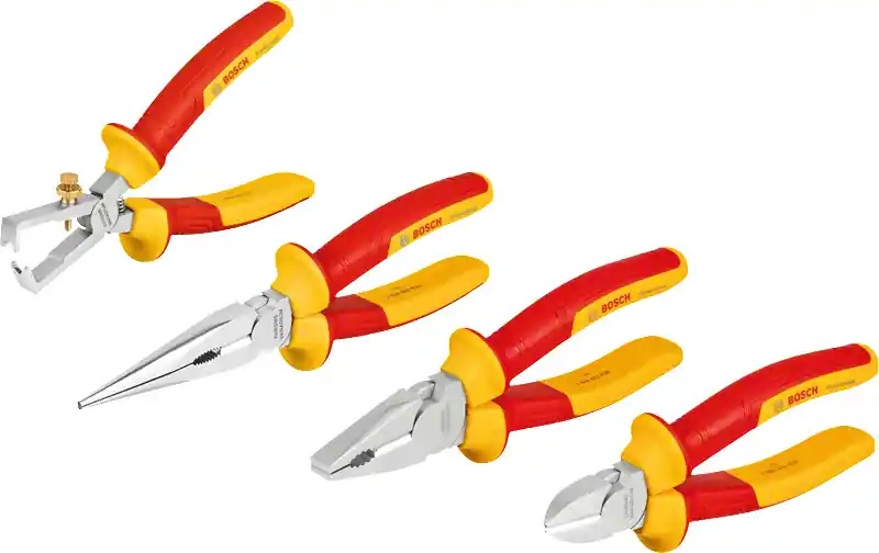 Bosch Bleu Accessoires 1600A02NG1 Jeu de pinces VDE 4 pièces