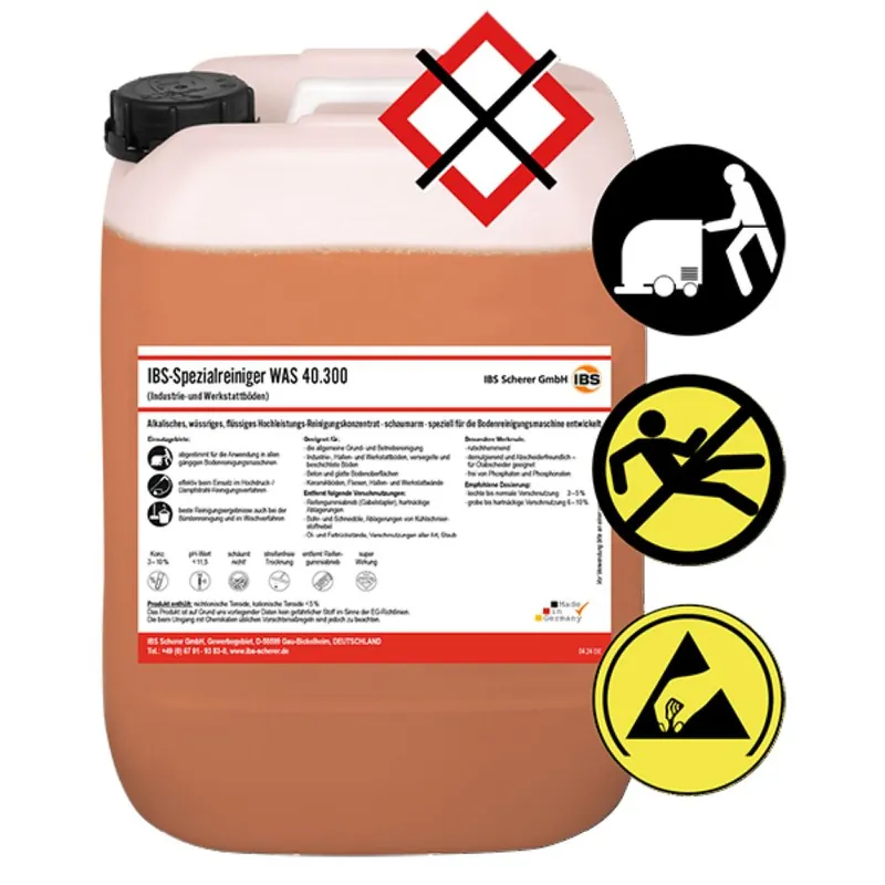 IBS Scherer 2050545 Nettoyant spécial WAS 40.300, jerrycan de 20 litres