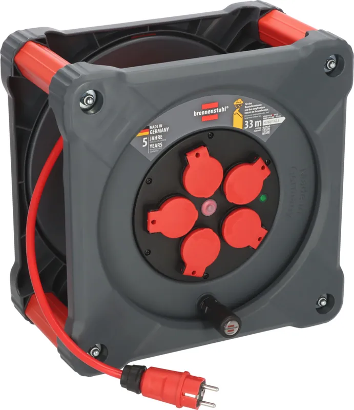 Brennenstuhl 9202330210 Enrouleur de câble professionnel 33mtr H07BQ-F 3G2,5