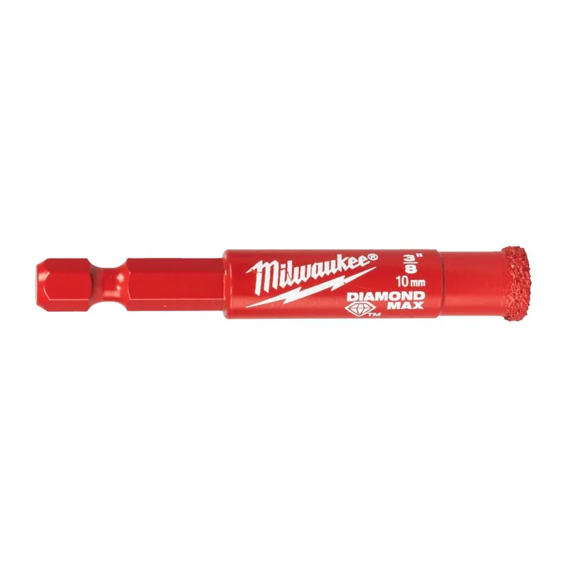 Milwaukee Accessoires 4932498344 DIAMOND MAX™ ¼˝ mèches humides/sèches 10 mm