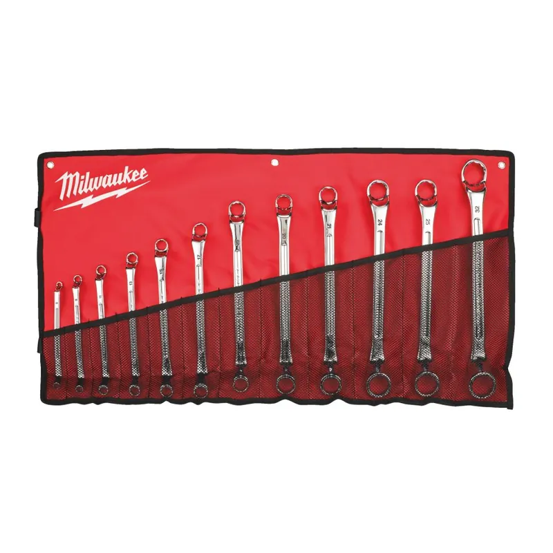 Milwaukee Accessoires 4932492738 Jeu de clés à double anneau (12 pièces)