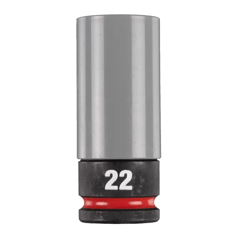 Milwaukee Accessoires 4932493374 SHOCKWAVE 1/2 Capuchon d‘impact avec douille HEX 22 mm