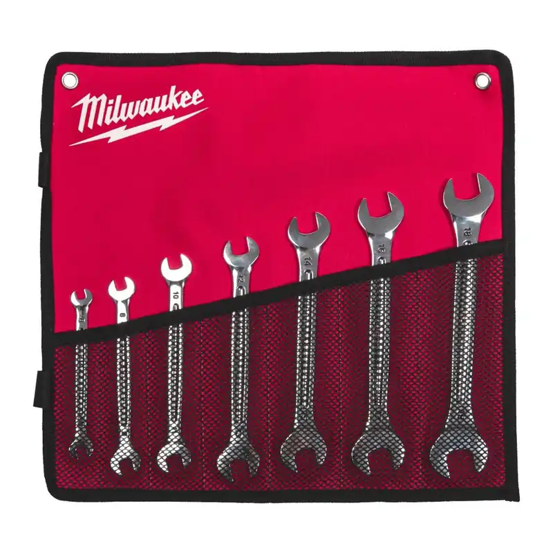 Milwaukee Accessoires 4932492713 Jeu de clés doubles à fourche (7 pièces)
