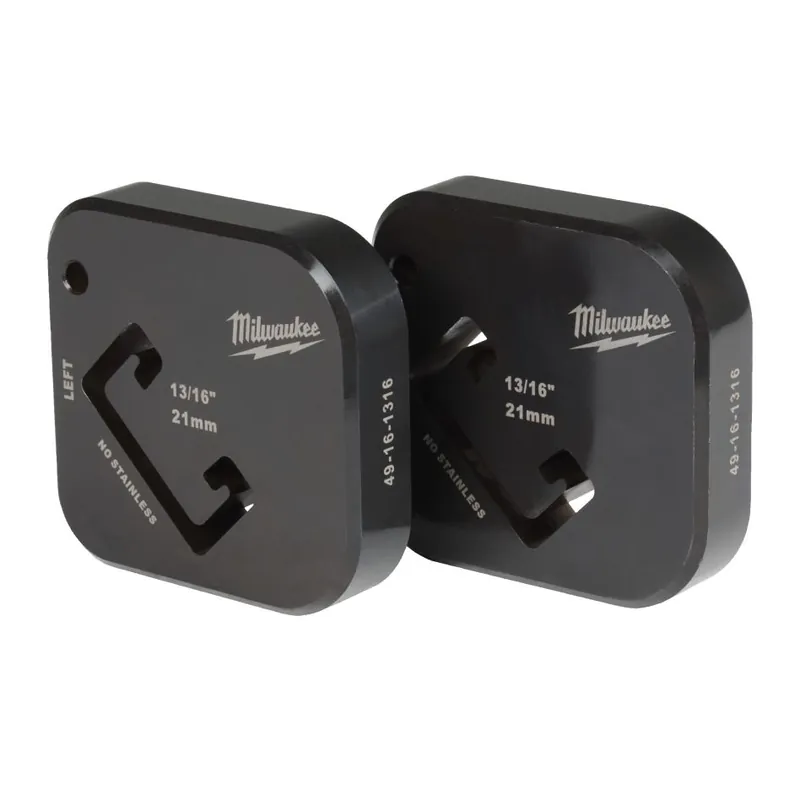 Milwaukee Accessoires 49161316 Jeu de matrices de coupe pour profilés de montage 21 x 41 mm