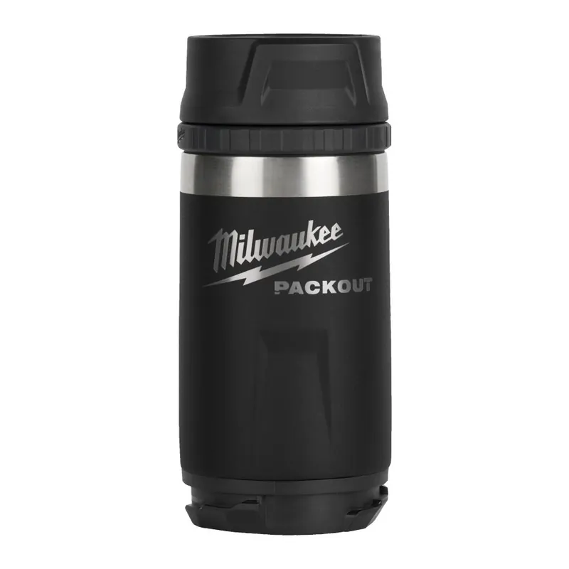 Milwaukee Accessoires 4932498978 PACKOUT™ 355 ml bouteille avec bouchon buvable noir