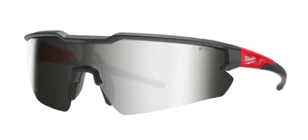 Milwaukee Accessoires 4932498365 Lunettes de sécurité renforcées - Verres argentés miroités