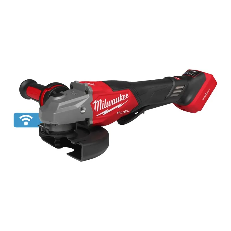 Milwaukee 4933493419 M18 FHSAGO125VXPDB2-0X FUEL™ Meuleuse d‘angle 125 mm avec frein, vitesse variable et ONE-KEY™ 18 V excl. Batterie et chargeur en HD-Box