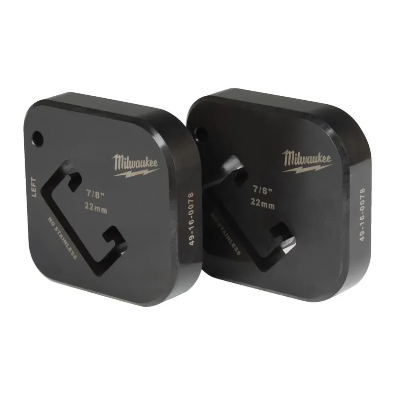 Milwaukee Accessoires 49160078 Jeu de matrices de coupe pour profilés de montage 22 x 41 mm