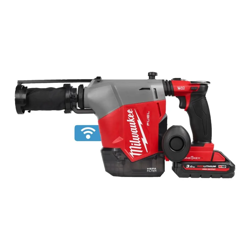 Milwaukee 4933493533 M18 FHAFOH16-302X FUEL™ 16 MM SDS-PLUS Marteau Accu avec aspiration intégrée 18 V 2x 3.0 Ah en HD-Box