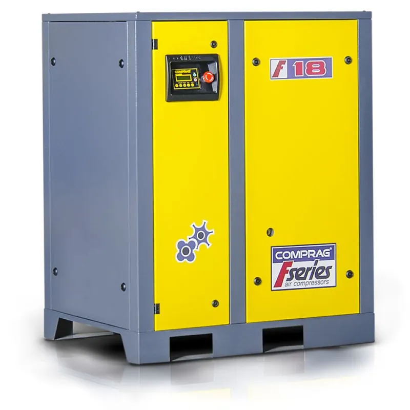 Comprag 11410502 F1810 Compresseur à vis à courroie trapézoïdale de la série F 18,5 kW 10 Bar 3x400V 2,5 m³/min modèle de base