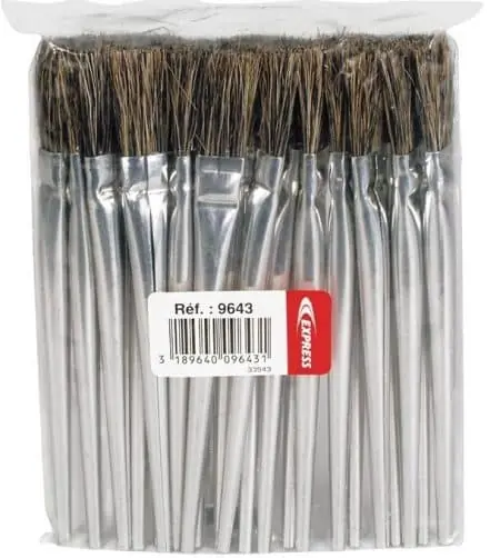 Express 9643 Brosse en crin de cheval pour flux decap 25pcs