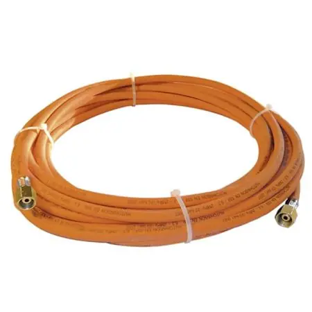 Express 963/10 Tuyau à gaz en caoutchouc 10 m Dia 6.3 mm 2 x raccord 3/8 gauche femelle