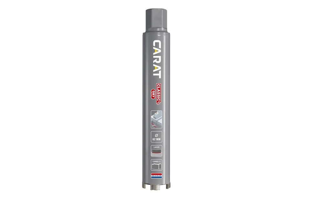 Carat EDC0623002 Laser Concrete Dry Classic Diamond Drill Dry Ø62x300x5/4" UNC