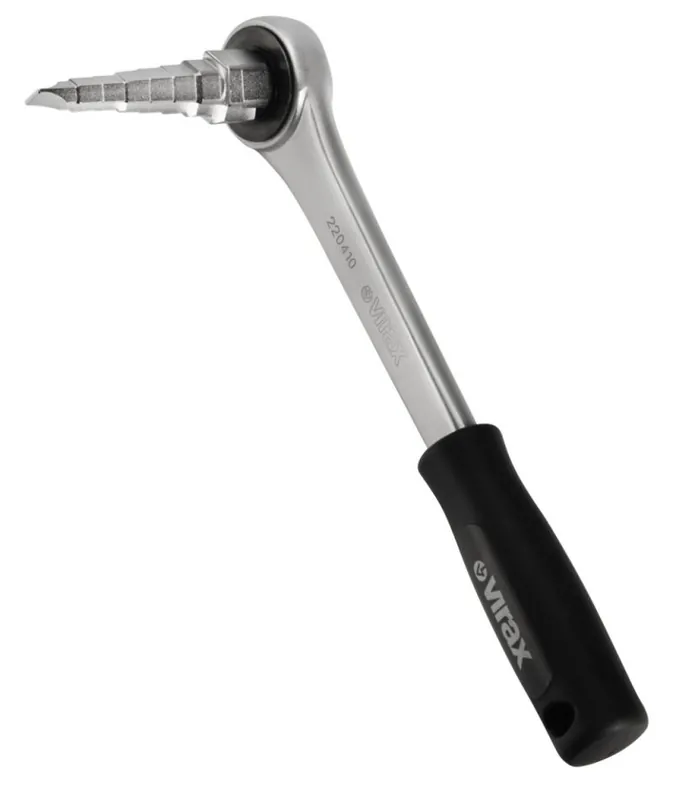 VIRAX 220435 Clé pour robinet de radiateur 8 Ø avec cliquet 1/2 pouce femelle