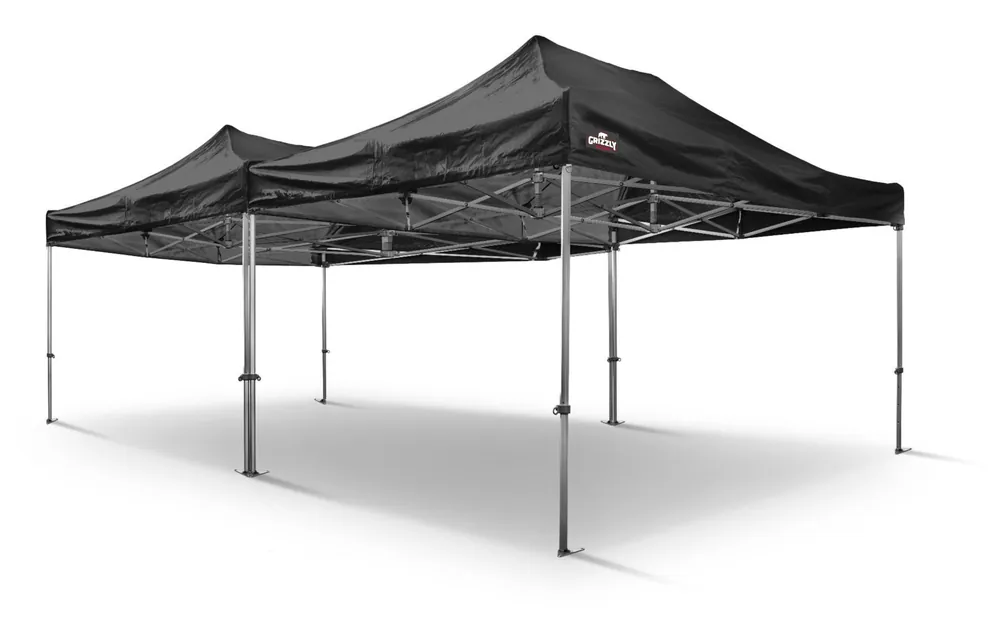 Grizzly Outdoor GOW50456Z GO-WORK50 Tente de travail 4.5x6 m Noir