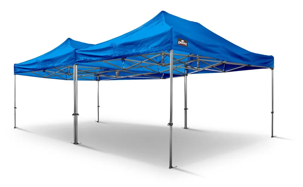 Grizzly Outdoor GOW5048B GO-WORK50 Tente de travail 4x8 m Bleu