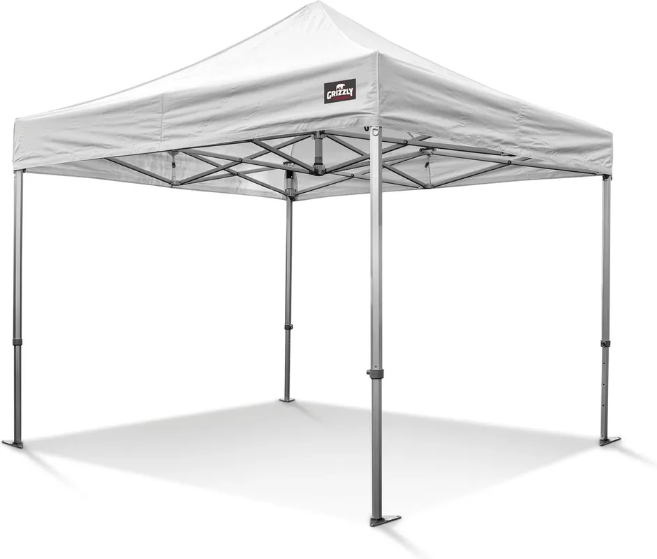 Grizzly Outdoor GOW5044W GO-WORK50 Tente de travail 4x4 m Blanc